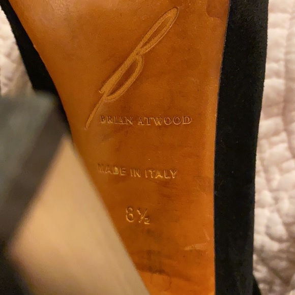 Brian Atwood Suede Ankle Booties - Picture 3 of 4